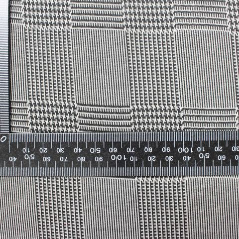 Black Plaid Jacquard, 250 gsm