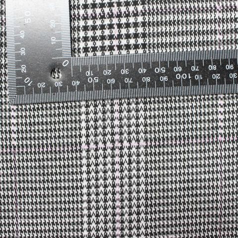 Plaid Polyester Stretch Knit Fabric