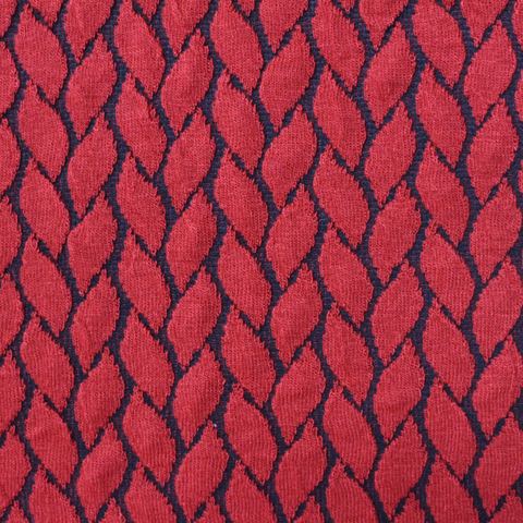 Jacquard Polyester Viscose Stretch Knit Fabric