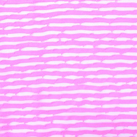 Striped Polyester Stretch Knit Fabric