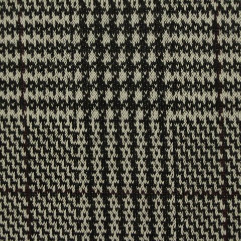 Bold Plaid Polyester Viscose Knit Fabric
