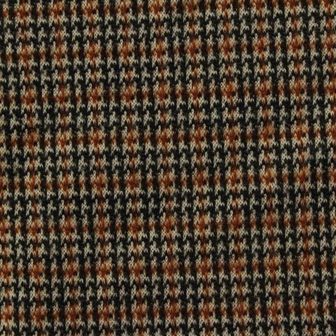 Fine Plaid Polyester Stretch Knit Fabric