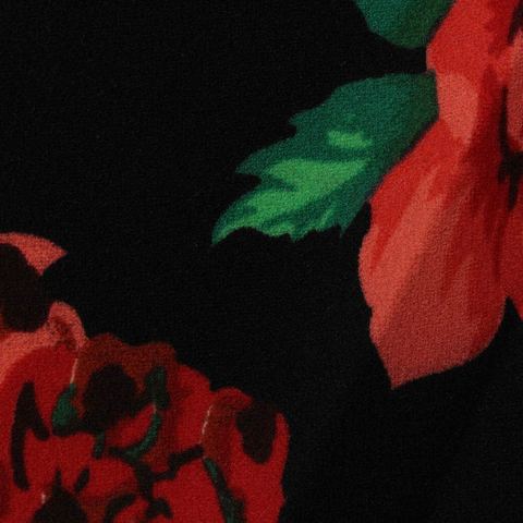 Bold Floral Polyester Stretch Scuba Knit Fabric