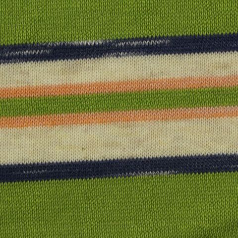 Striped Polyester Cotton Knit Fabric