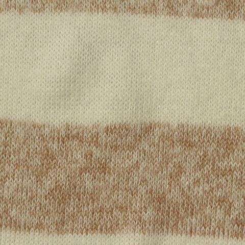 Bold Striped Brushed Viscose Polyester Stretch Chunky Knit Fabric