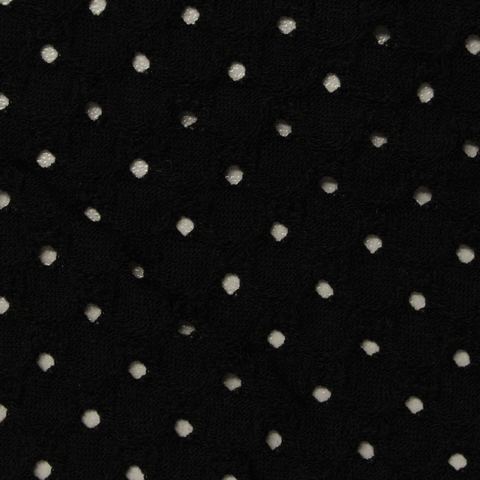 Fine Dotted Polyester Cotton Stretch Knit Fabric