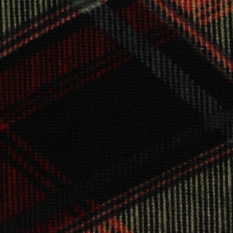Bold Plaid Polyester Stretch Knit Fabric