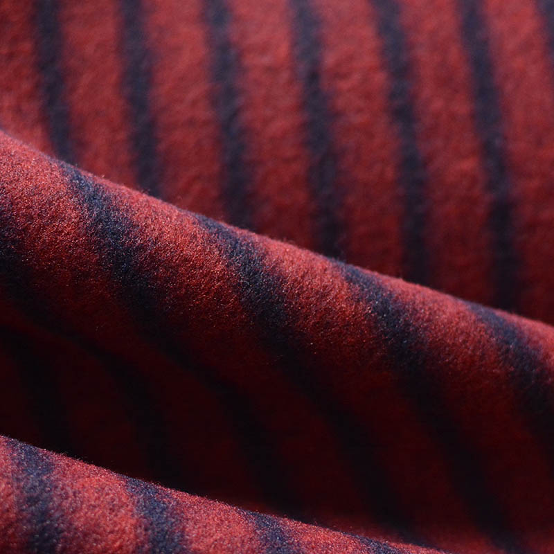 Bold Striped 100% Polyester Chunky Knit Fabric