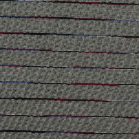 Fine Striped Viscose Stretch Knit Fabric