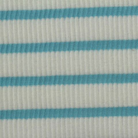 Striped Polyester Viscose Stretch Knit Fabric