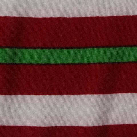 Bold Striped Polyester Stretch Milk Silk Knit Fabric