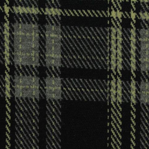 Bold Plaid Polyester Viscose Stretch Knit Fabric