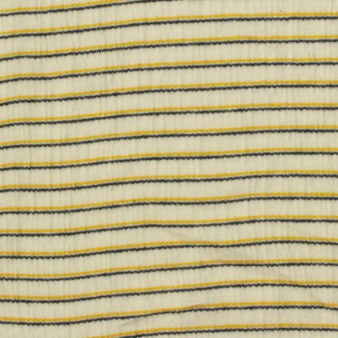 Fine Striped Cotton Polyester Stretch Crepe Fabric