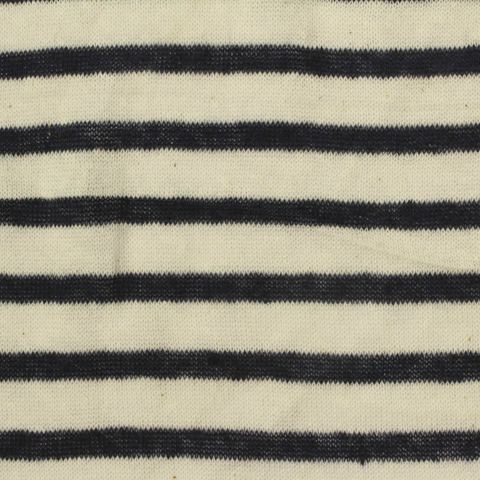 Cream Horizontal-Stripe Knit