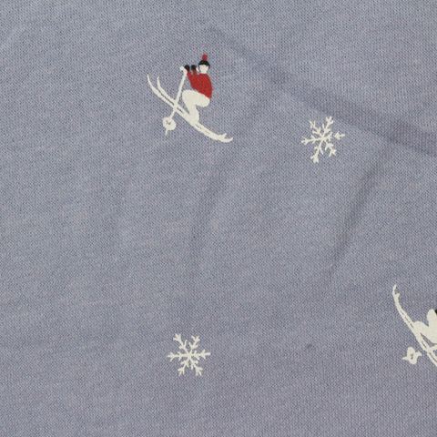 Printed Brushed Cotton Polyester French Terry Fabric