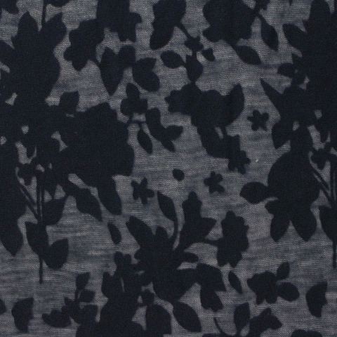 Bold Floral Cotton Polyester Knit Fabric