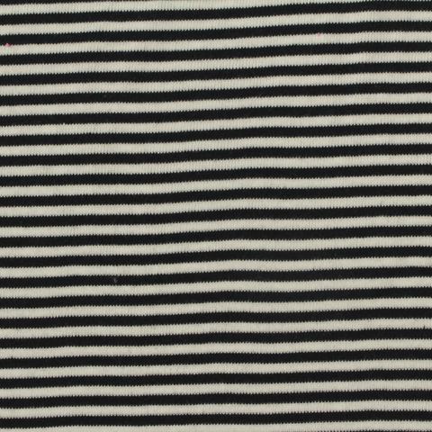 Fine Striped Rib Knit Fabric