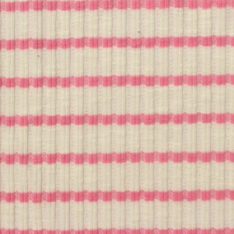 Striped Cotton Polyester Knit Fabric