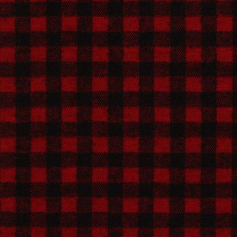 Plaid Polyester Stretch Knit Fabric