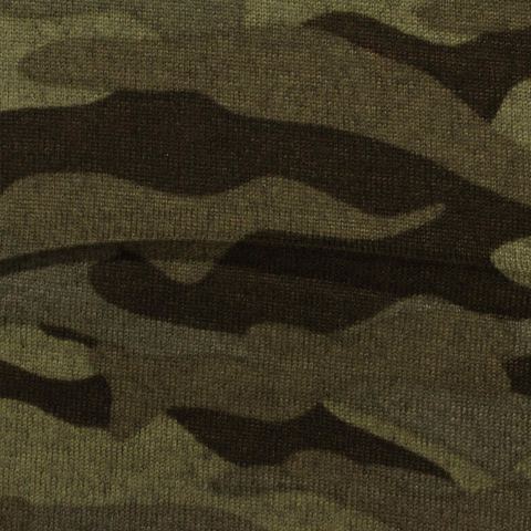 Green Camo Chunky Knit, Polyester