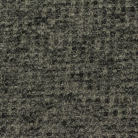 Fine Heather Brushed Viscose Polyester Stretch Waffle Knit Fabric