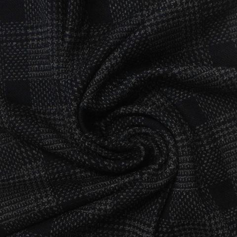 Bold Plaid Viscose Polyester Knit Fabric