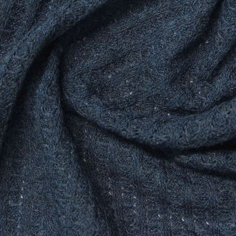 Heather Polyester Viscose Stretch Waffle Knit Fabric