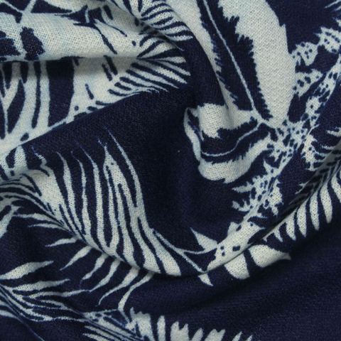 White Palm French Terry, Polyester