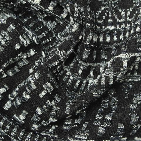 Jacquard Polyester Stretch Knit Fabric