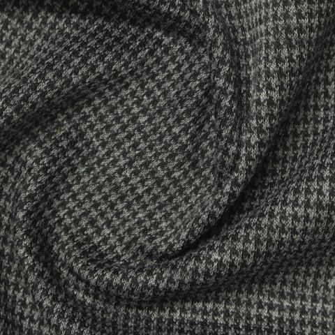 Black Houndstooth Knit, Polyester