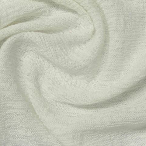 Jacquard Slub Polyester Cotton Knit Fabric