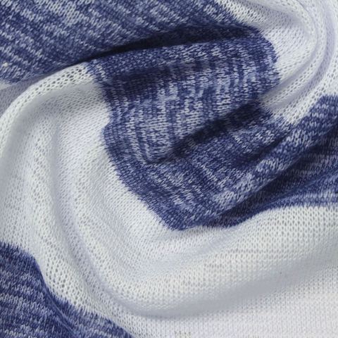 Bold Striped Polyester Stretch Knit Fabric