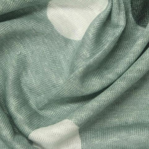 White Abstract Knit, Linen