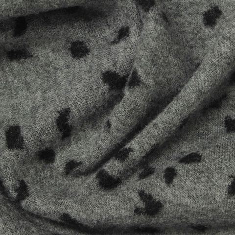 Animal Print Brushed Polyester Viscose Stretch Knit Fabric