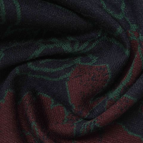 Jacquard Polyester Viscose Stretch Knit Fabric