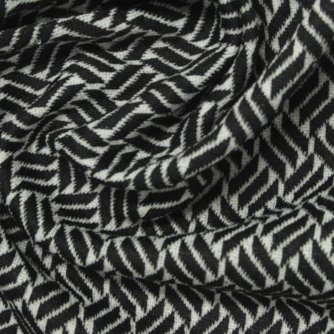 Jacquard Polyester Stretch Knit Fabric
