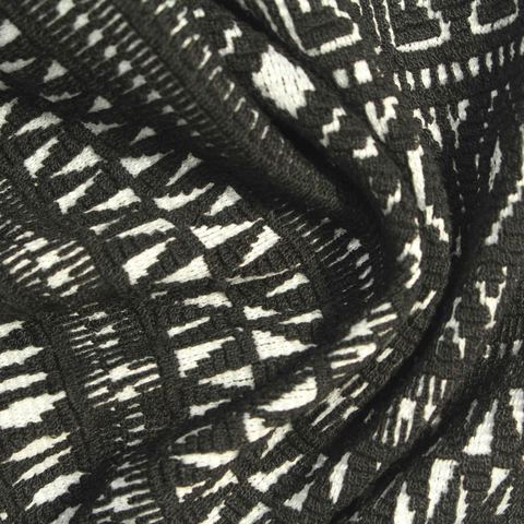 Jacquard Viscose Polyester Stretch Knit Fabric
