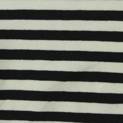 Striped Viscose Stretch Knit Fabric