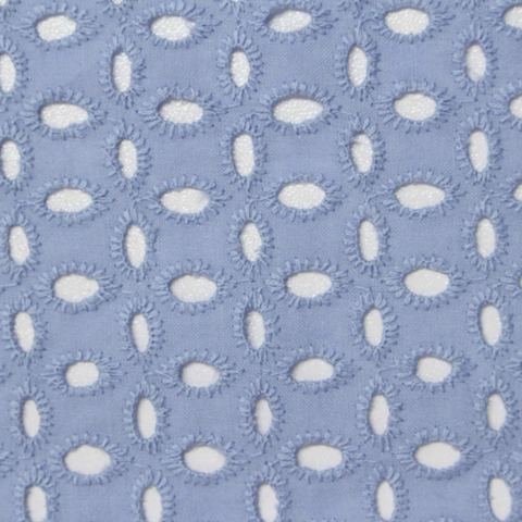 Light Blue Eyelet Knit, Cotton
