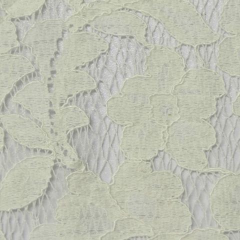 Cream Floral Lace, Cotton-Nylon