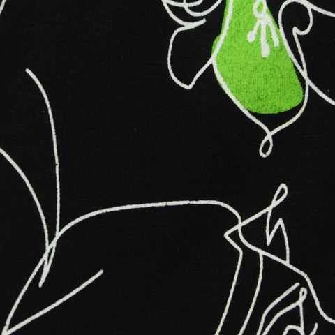 Printed Viscose Stretch Ponte Knit Fabric