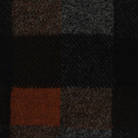 Bold Plaid Polyester Viscose Stretch Knit Fabric