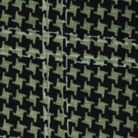 Black Houndstooth Velvet, Polyester