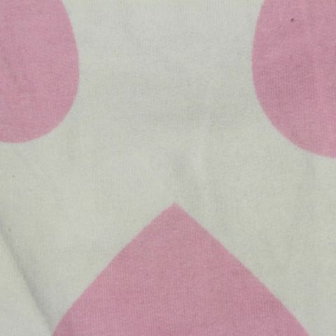 Bold Dotted Cotton Stretch French Terry Fabric