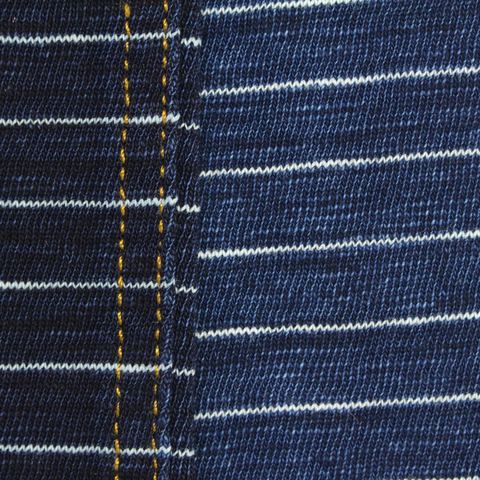 Fine Striped Slub Jersey Knit Fabric