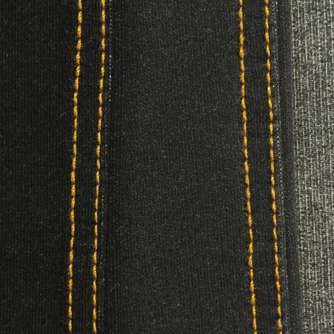 Fine Striped Cotton Polyester Stretch Denim Fabric