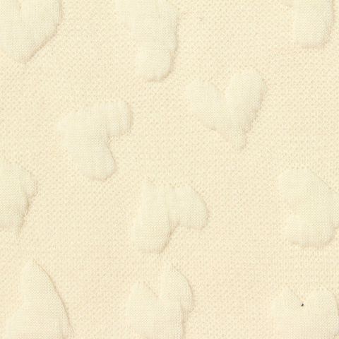 Cream Hearts Jacquard, Polyester