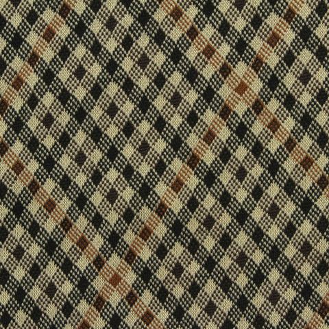 Plaid Polyester Viscose Stretch Knit Fabric