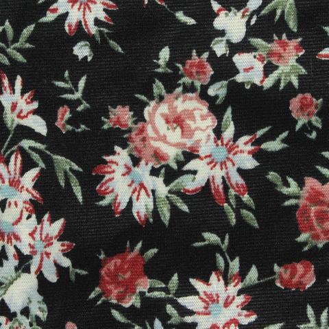 Floral Polyester Stretch Knit Fabric