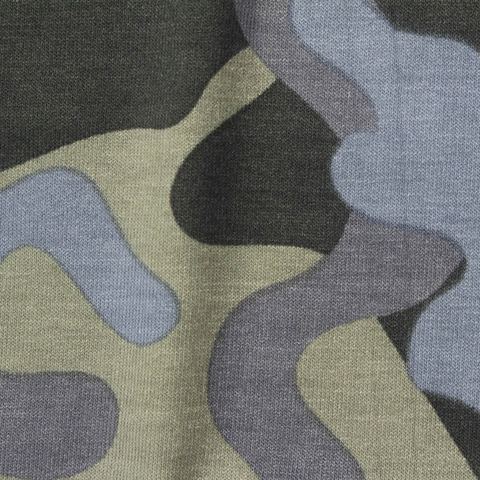 Camo Viscose Stretch Knit Fabric